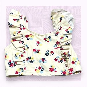 Rufflebutts bow swim top girls sz 10